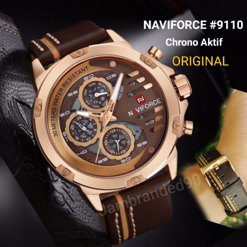 Jam tangan Original Naviforce NF9110 Chrono Aktif