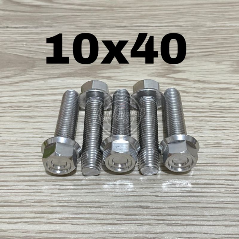 baut probolt hexagon matte ulir 10x40 drat 14 panjang 4 cm thailand stainless probolt new model not flower