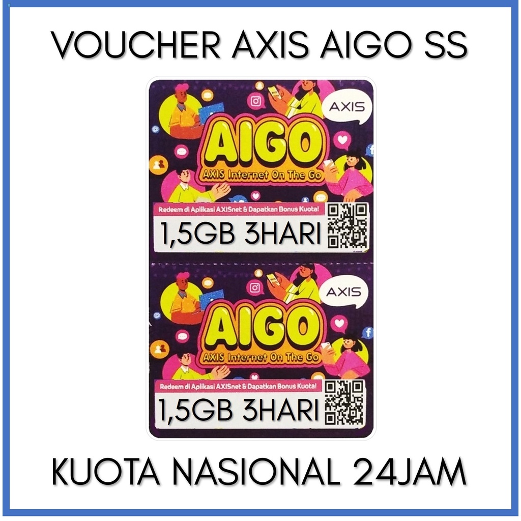 VOUCHER AXIS AIGO 1,5GB 3hari
