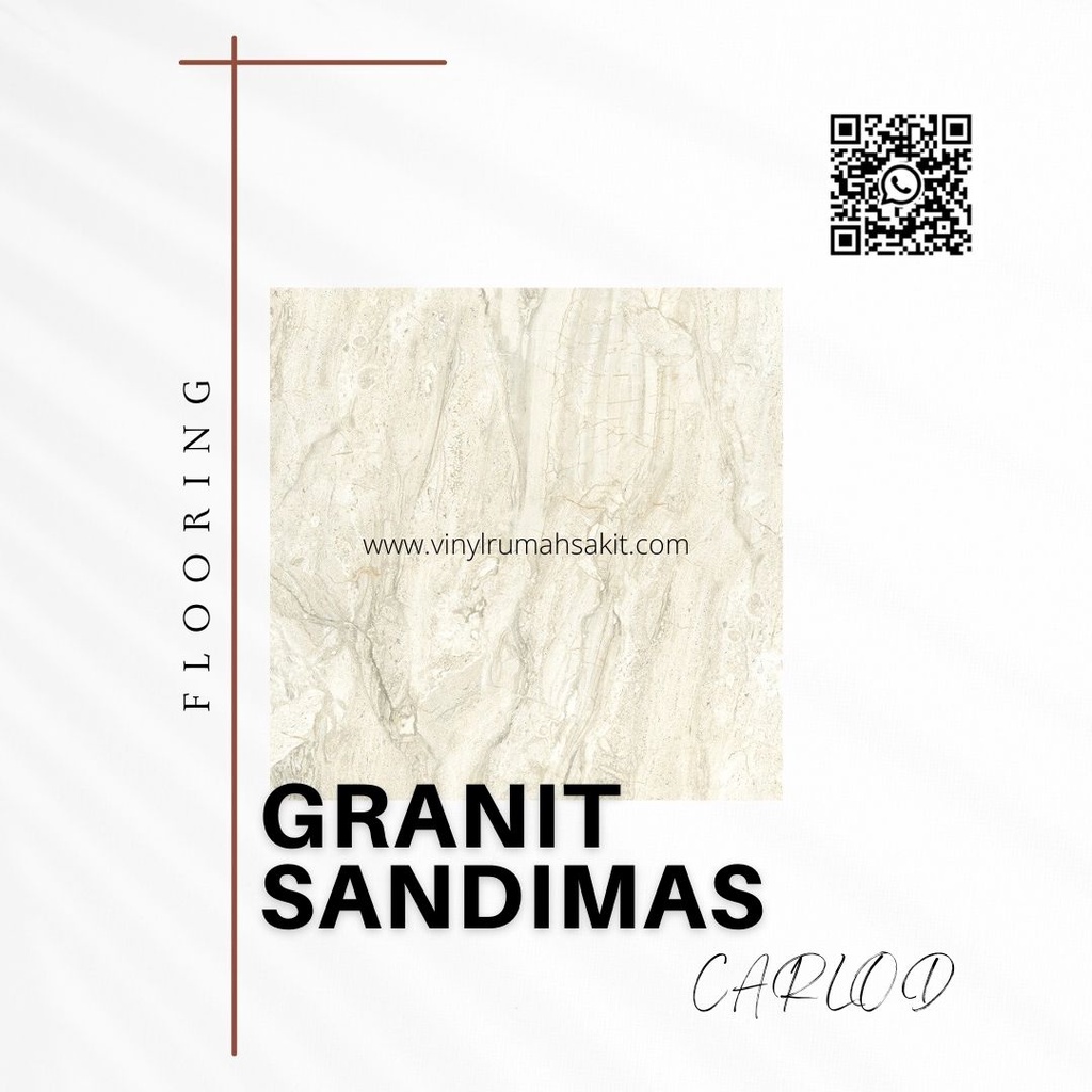 [PROMO] GRANIT LANTAI MOTIF MEWAH - SANDIMAS CARLOS 60cmX60cm