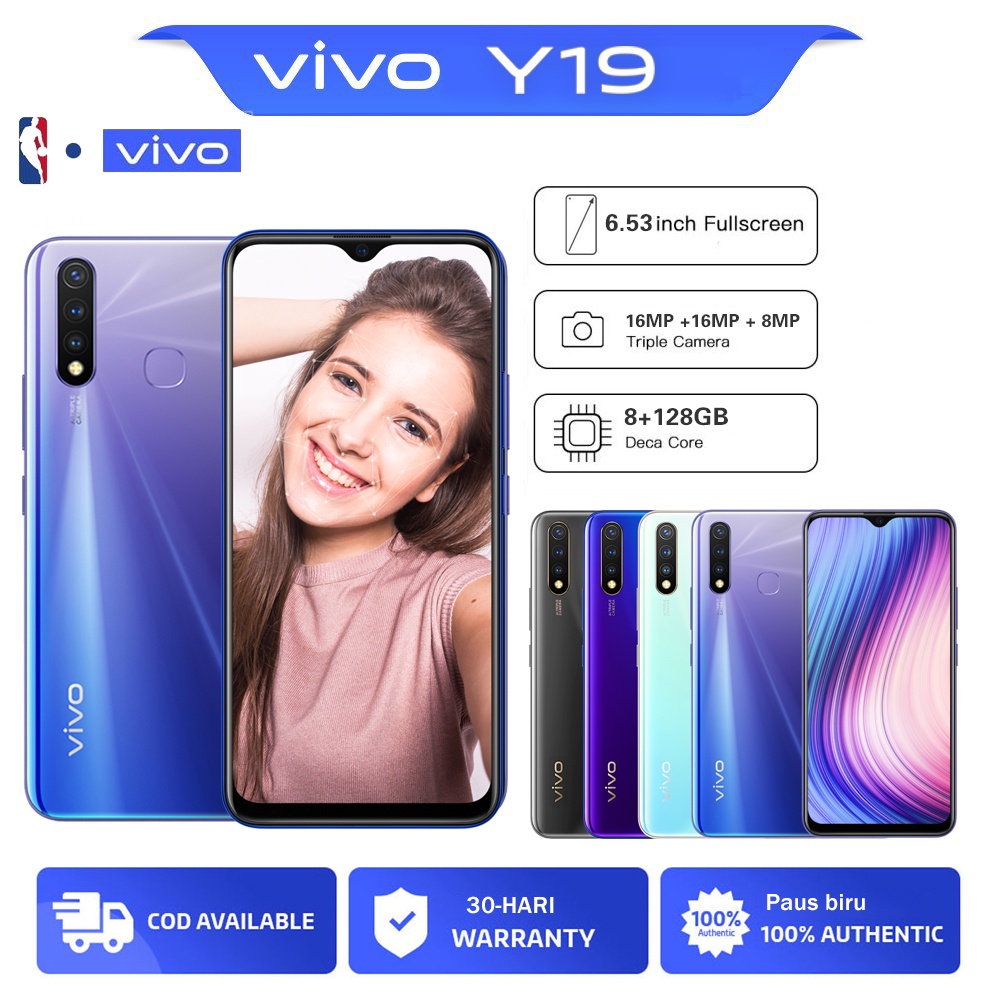 baru handphone vivo Y19 RAM 8/128 16MP+16MP+8MP hp smartphone