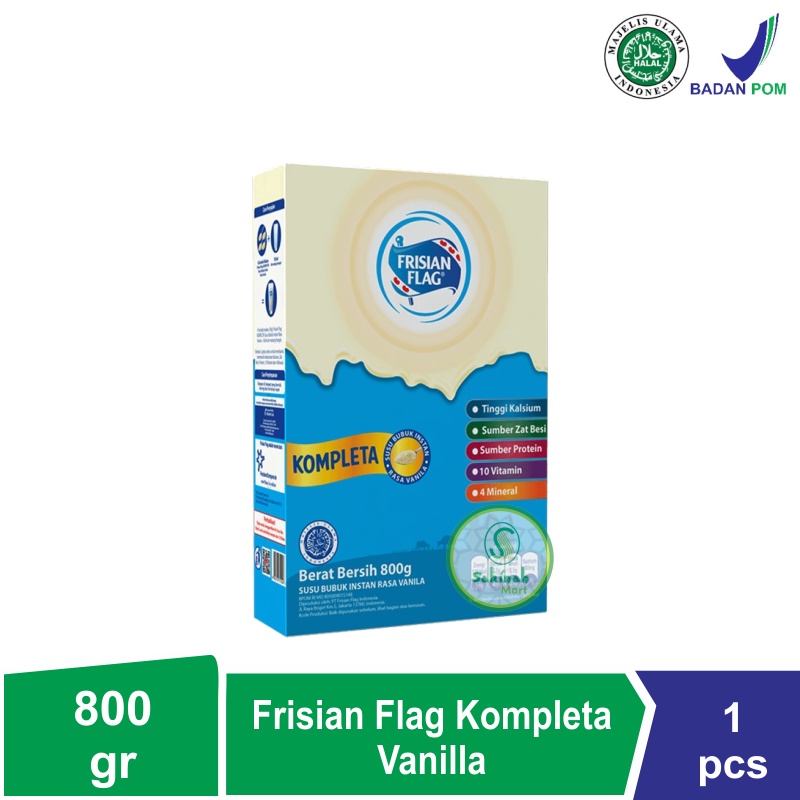 Frisian Flag Kompleta Vanilla 800gr - Susu Bubuk