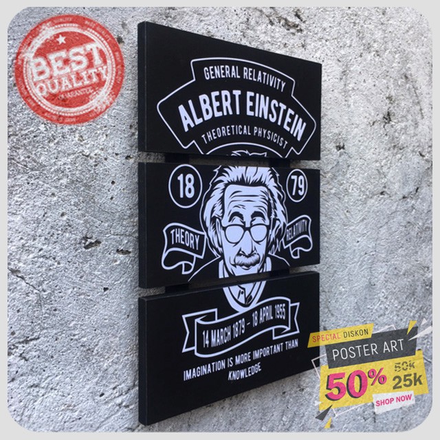 Pajangan dinding - Hiasan dinding - Walldecor Albert Einstein  091939FHZ