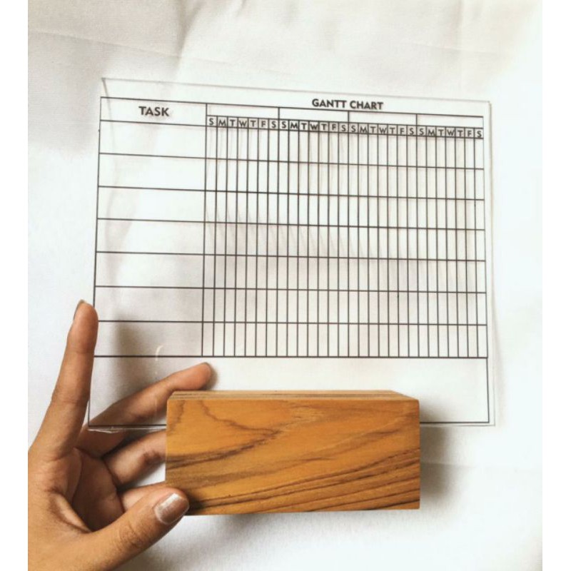 

Acrylic planner / gnatt chart / jurnal