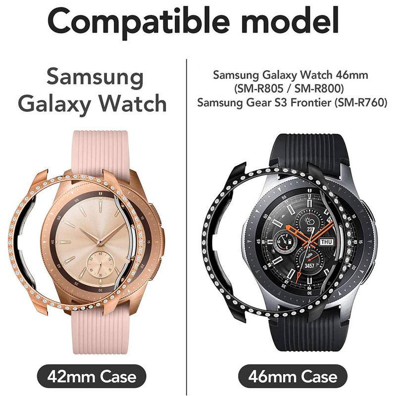 Case Cover Kristal Berlian Imitasi Bumper Untuk Samsung Galaxy Watch 3 4 Classic 40mm 41mm 42mm 44mm 45mm 46mm Samsung Galaxy Active 2 40mm 44mm Gear S3