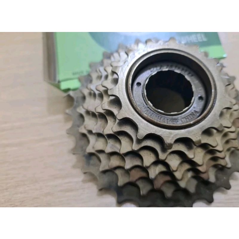 Gir Freewheel Gear Susun Sprocket 7 Speed Drat Ulir Merk Diamond 7sp Sp 14T-28T compatible shimano tourney free wheel sepeda seli lipat federal mtb minion