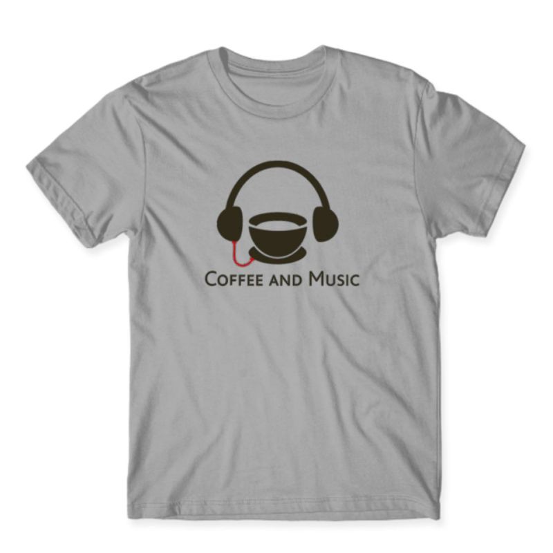 kaos kopi dan music pakaian pria