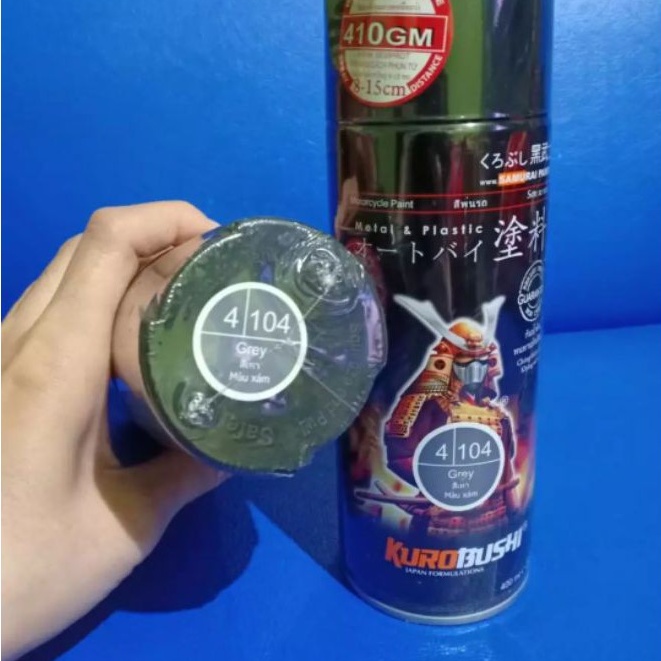 Pilok Pilox Cat Semprot Samurai Paint Kurobushi Warna Grey / Abu - Abu Glossy (104) 400cc/400ml