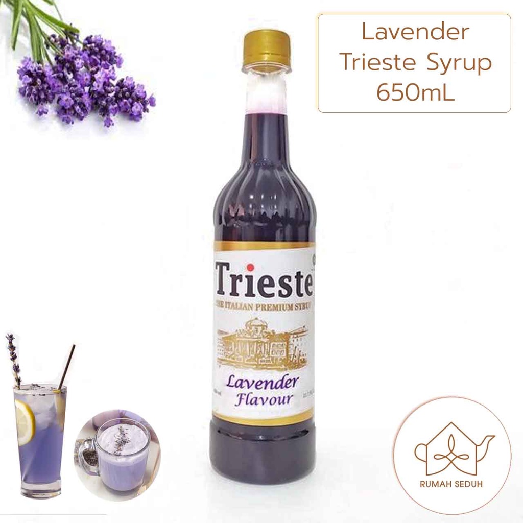 

650mL Trieste Lavender Syrup - Sirup Rasa Bunga Lavender