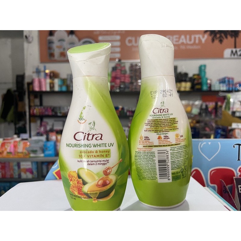 &lt;cc,x&gt; 120 ml -- citra nourishing uv white lotion -- handbody lotion citra nourishing avocado