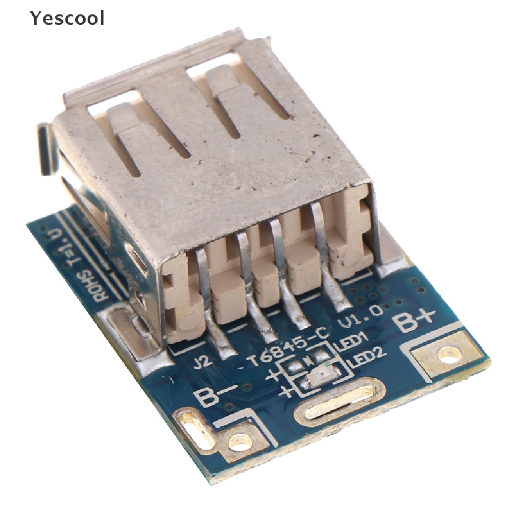 Yescool 1pc Papan Modul Charger Power Bank Micro USB 5V Lithium Li-ion 18650 DIY