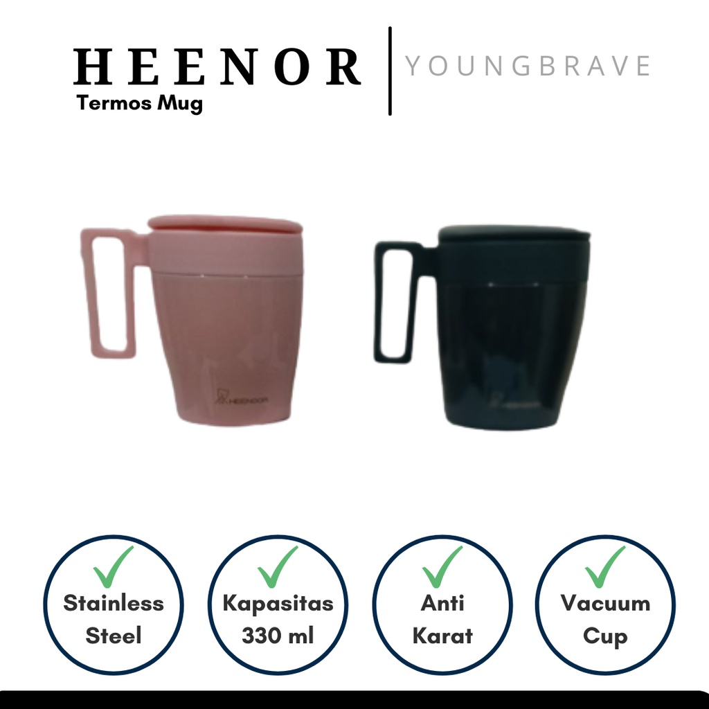 Heenoor Termos Mug Air Minum Stainless Steel