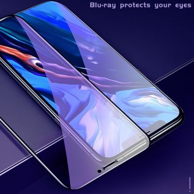 Tempered Glass 11D Anti Blue Light Samsung A11 A21 A72 A71 A70 A52 A31 Note 10 Lite Anti Gores Kaca Anti Radiasi Full Cover Screen Protector Pelindung Layar HP