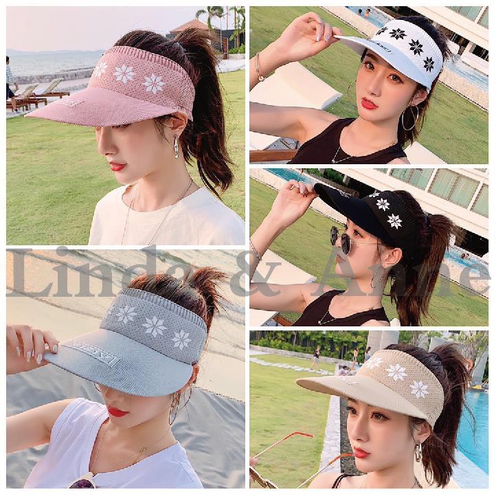 Topi Baseball Motif Daisy Bunga Pelindung Sinar Uv Fashion Untuk Wanita Gaya Korea