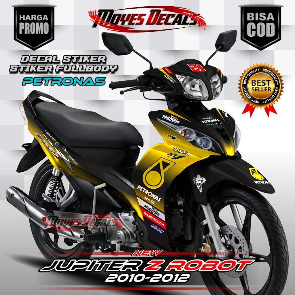 stiker jupiter z robot petronas kuning stiker motor jupiter z robot stiker full body jupiter z robot
