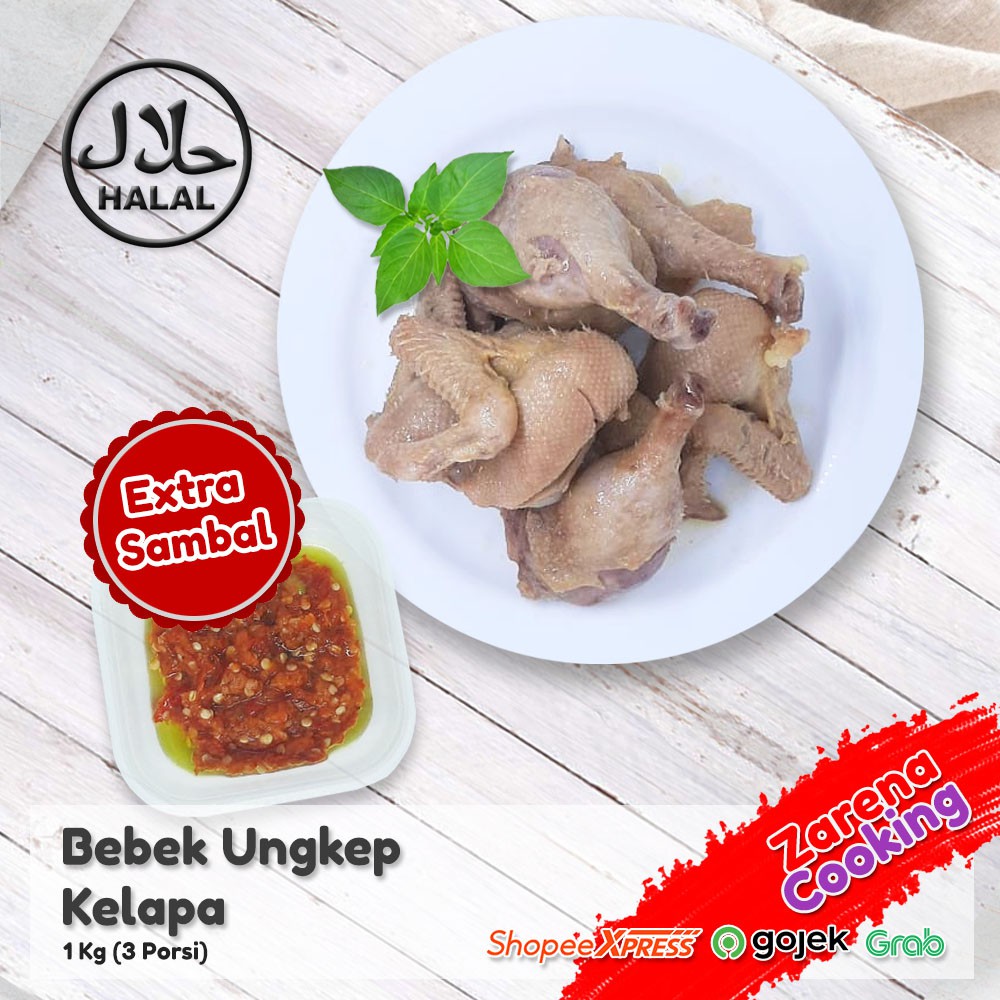 

Bebek Ungkep Kelapa Extra Sambal Spesial [1 Ekor]