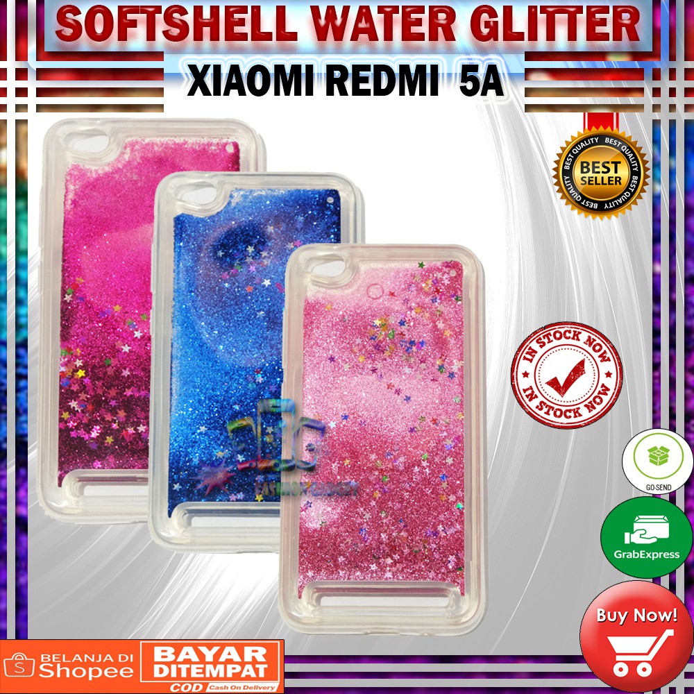 Silikon XIAOMI MI A2 / MI 6X / CASE XIAOMI REDMI 4X Water Glitter Aquarium Casing KESING KASING SOFT CASE