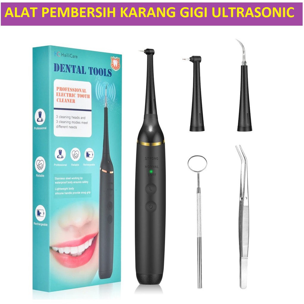 Pembersih Karang Gigi Ultrasonic Electric Dental Calculus Tartar Remover / Dental / Pembersih Gigi