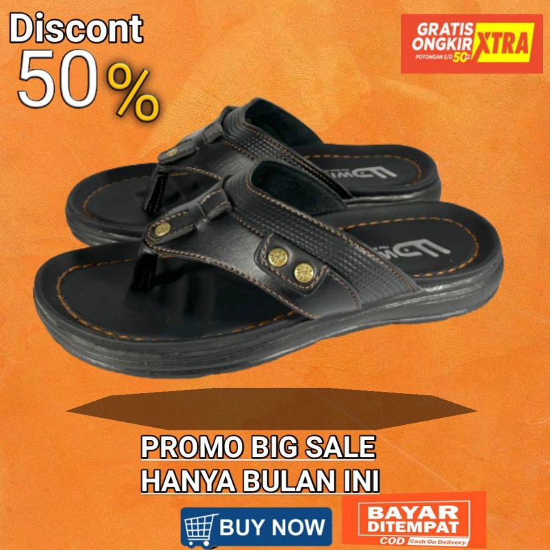 Sendal sandal kulit asli pria original sandal kulit pria asli original sandal kekinian original