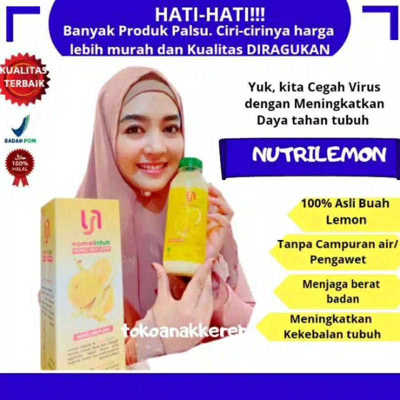 

Nutri Lemon Original 100% Sari Lemon