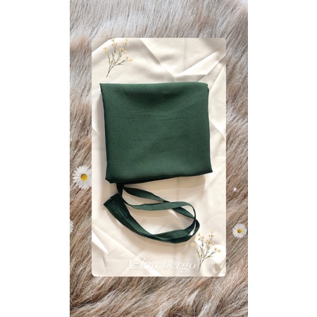 KHIMAR AZKIA SIMPLE TALI INSTAN/BERGO DIAMOND-Azkia army