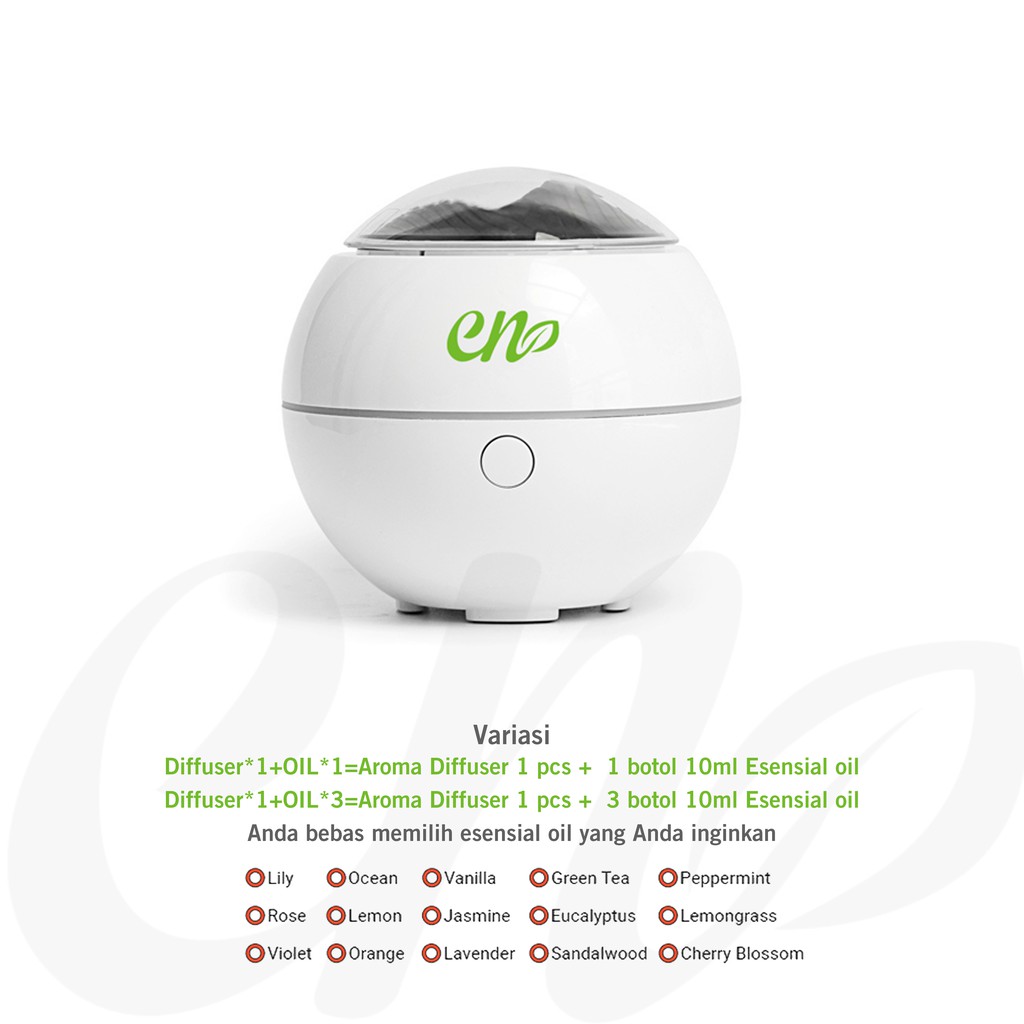 [endear]100% ORI Aroma Diffuser 150ML Aromaterapi Difuser Dengan-White