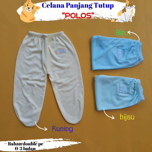 3 pcs Celana panjang bayi polos