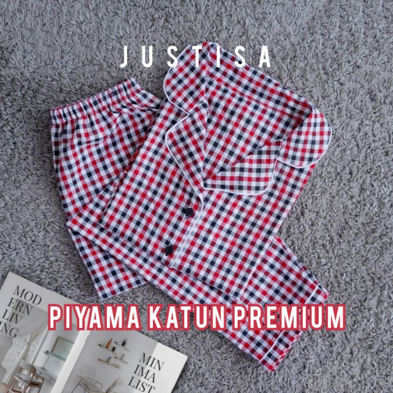 promo!!piyama wanita baju wanita setelan baju celana pendek panjang atasan bawahan katun premium