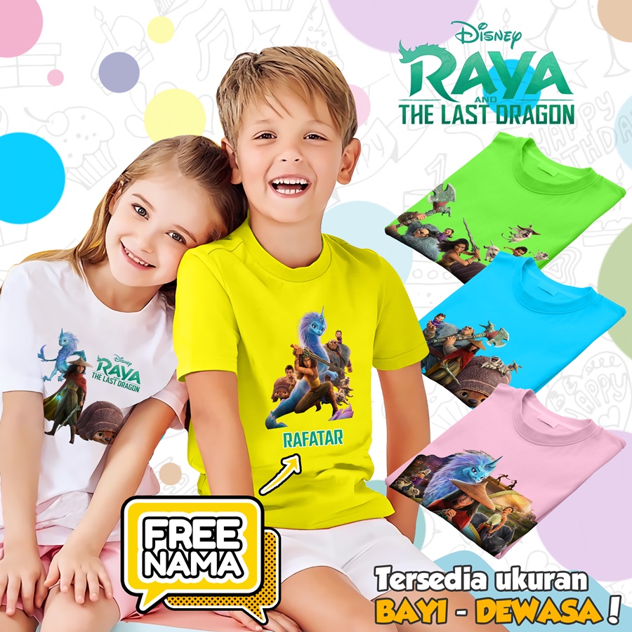 [FREE NAMA!!] Baju Kaos COUPLE ANAK DAN DEWASA RAYA BANYAK MOTIF