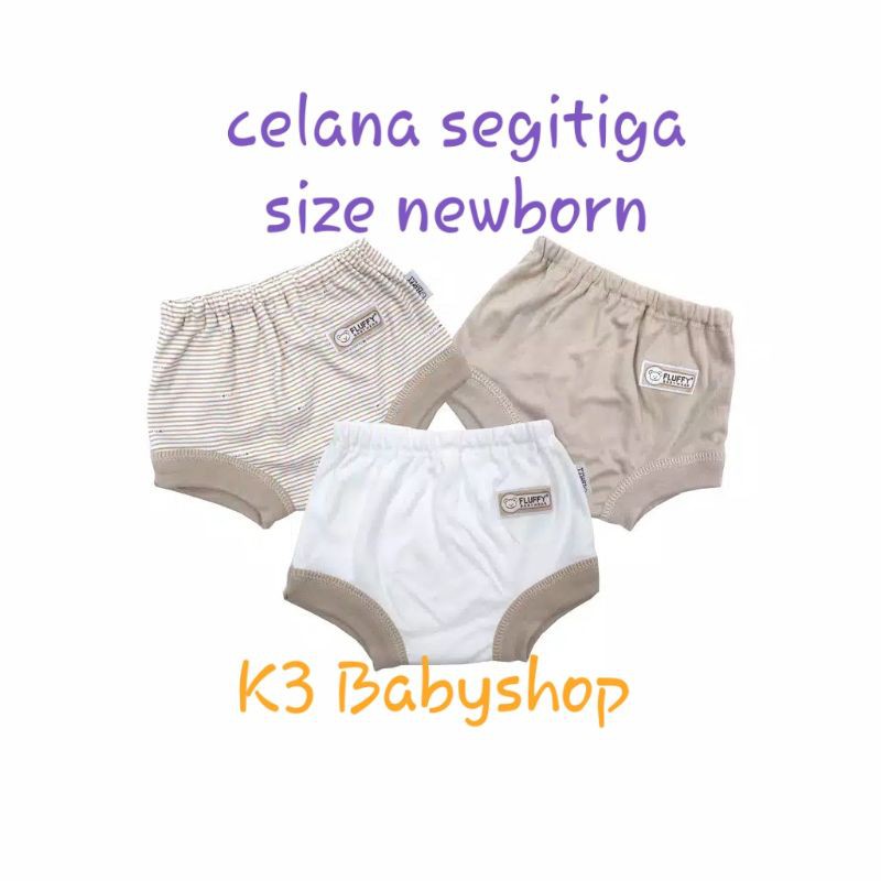 Celana Segitiga Fluffy khaki coklat putih white celana pendek bayi celana pop SNi