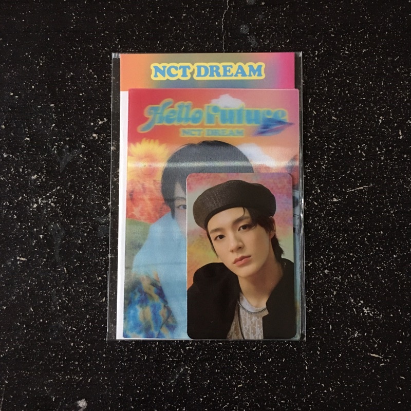 nct dream jeno lenticular 3d + photocard set
