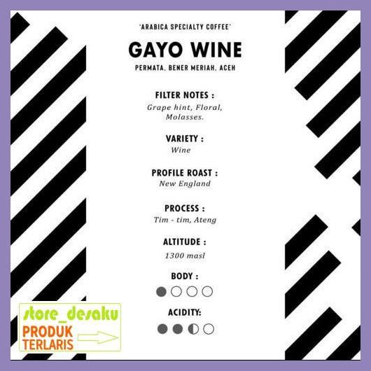 

57Ryr68- Kopi Arabika Gayo Wine 1Kg | Biji Kopi Aceh Single Origin Arabica - Biji Sangrai 4E57Edu-