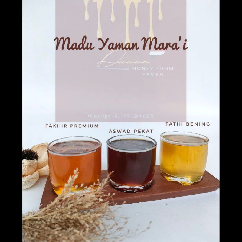 

Madu yaman Mara'i, madu penambah nafsu makan favorit anak. pure 100% from yemen.