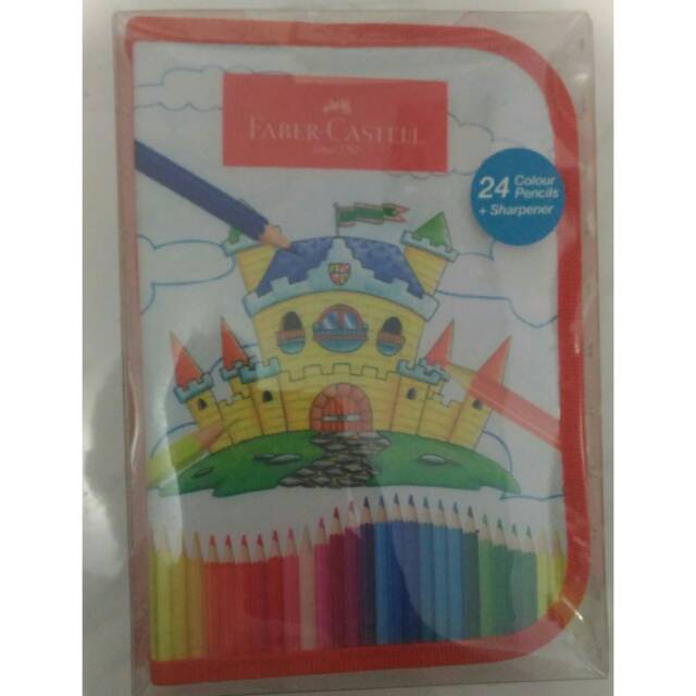 

Pencil warna faber castell 24 pouch