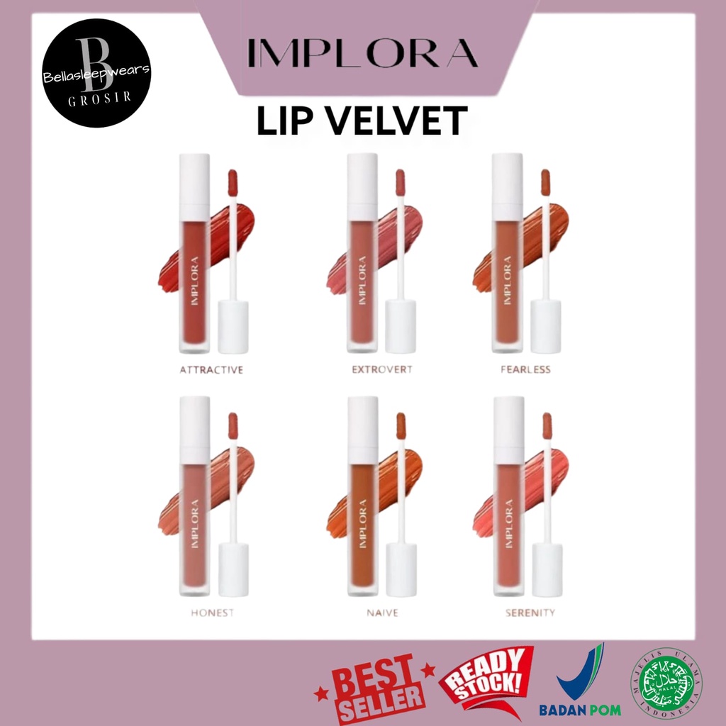 BELLA - [ IMPLORA ] LIP VELVET MATTE CREAM | SMOOTH &amp; LIGHT ORIGINAL