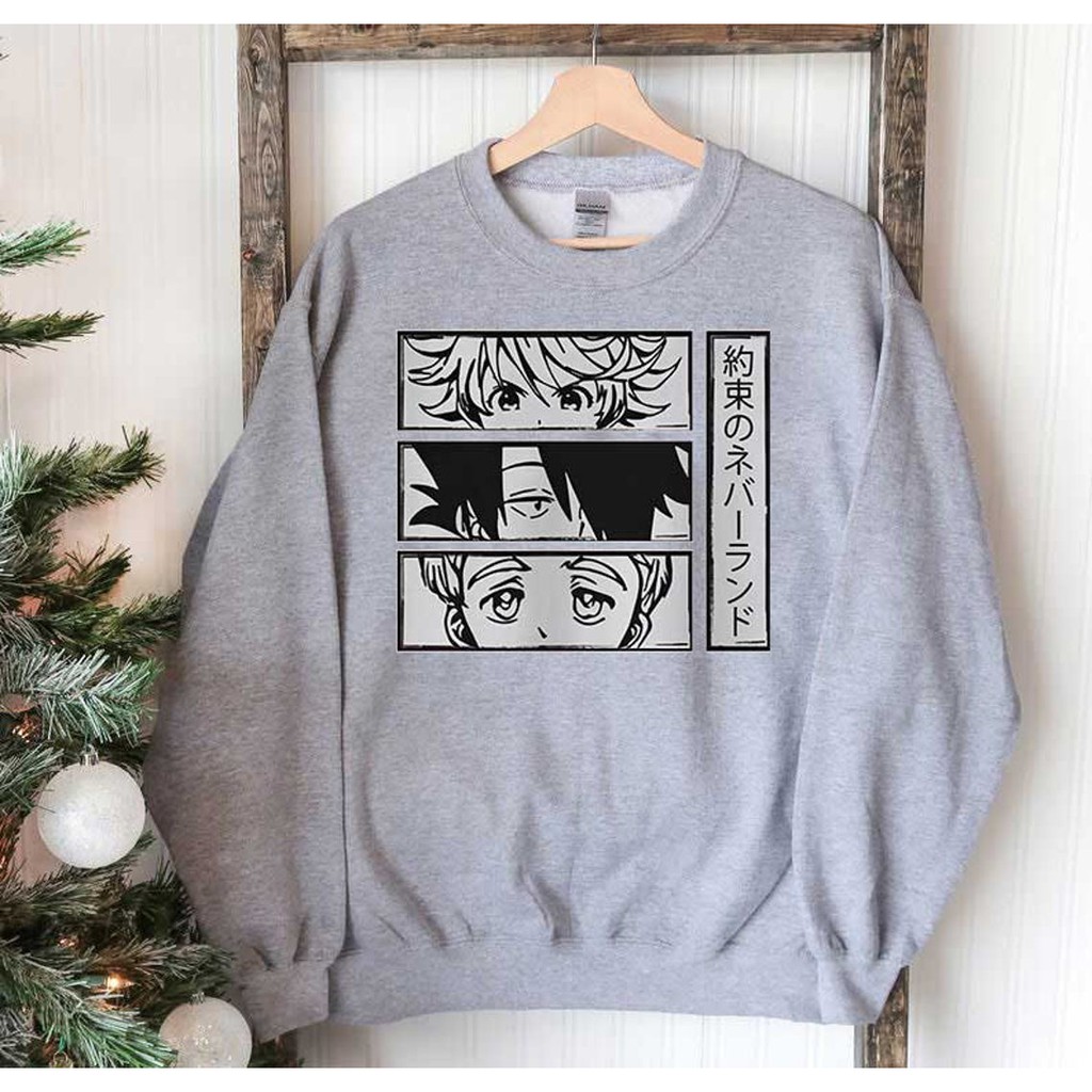 Crewneck The Promised Neverland Shirt, Emma Norman , Ray  Unisex Premium