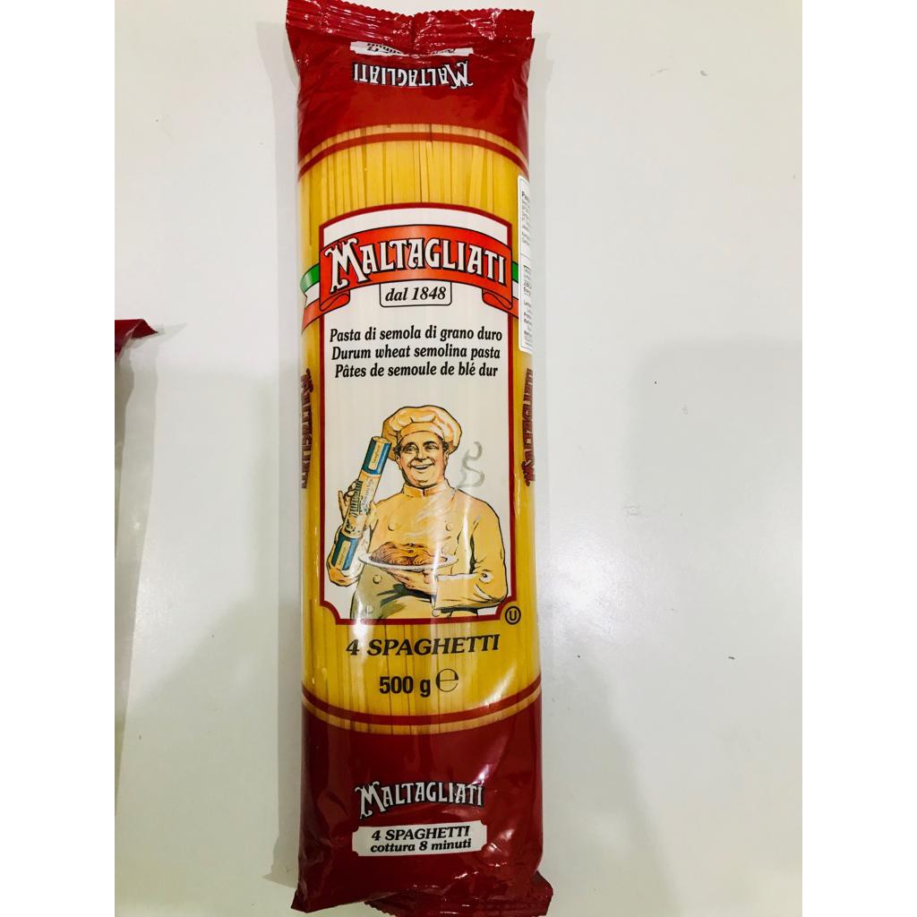 

Maltagliati 4 Spaghetti Pasta 500 gr Import dari italia Halal Certification