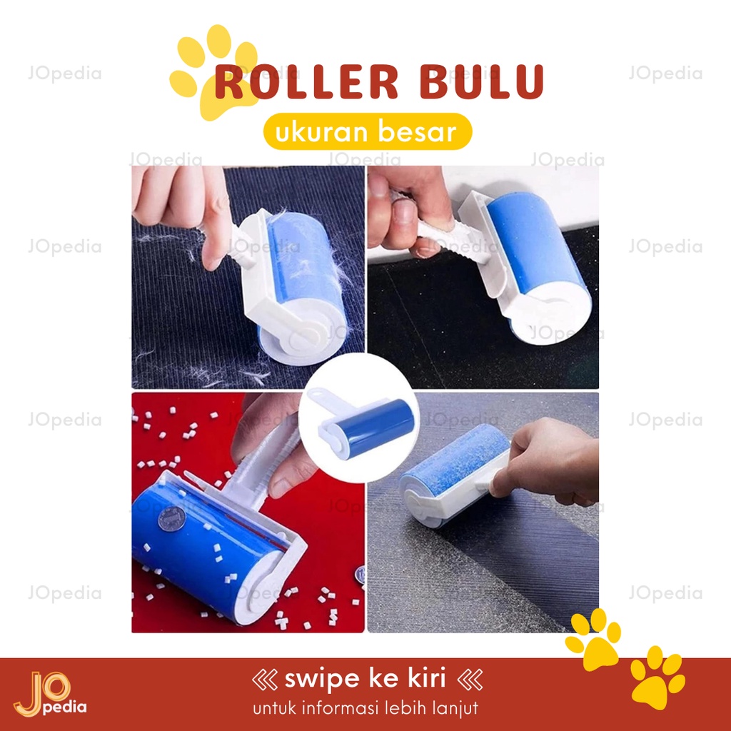 ROLLER BULU WASHABLE Sticky Roll Pembersih Bulu Kucing Anjing Hewan Pet Lint Roller Bisa Dicuci