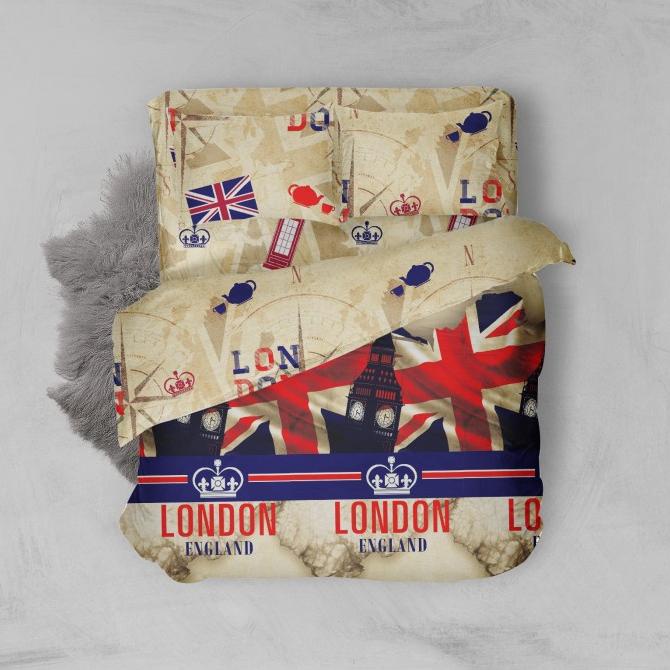 Sprei Nyenyak London - 180x200x30 / 160x200x30 / 120x200x30