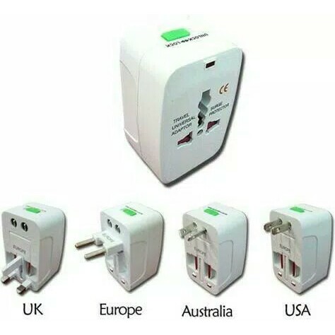 Unik Travel Adaptor Universal Internasional Colokan Listrik Multi Konversi Berkualitas