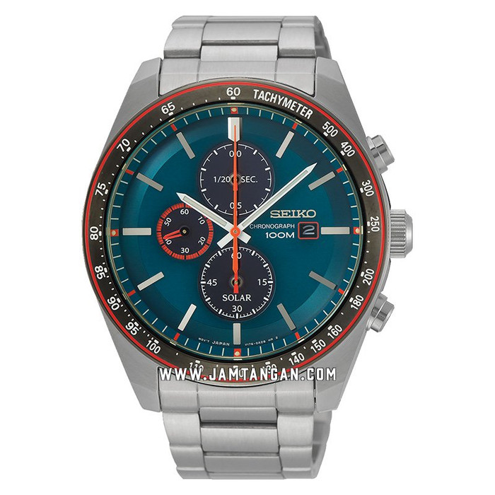 Seiko SSC717P1 Solar Chronograph Blue Dial Stainless Steel