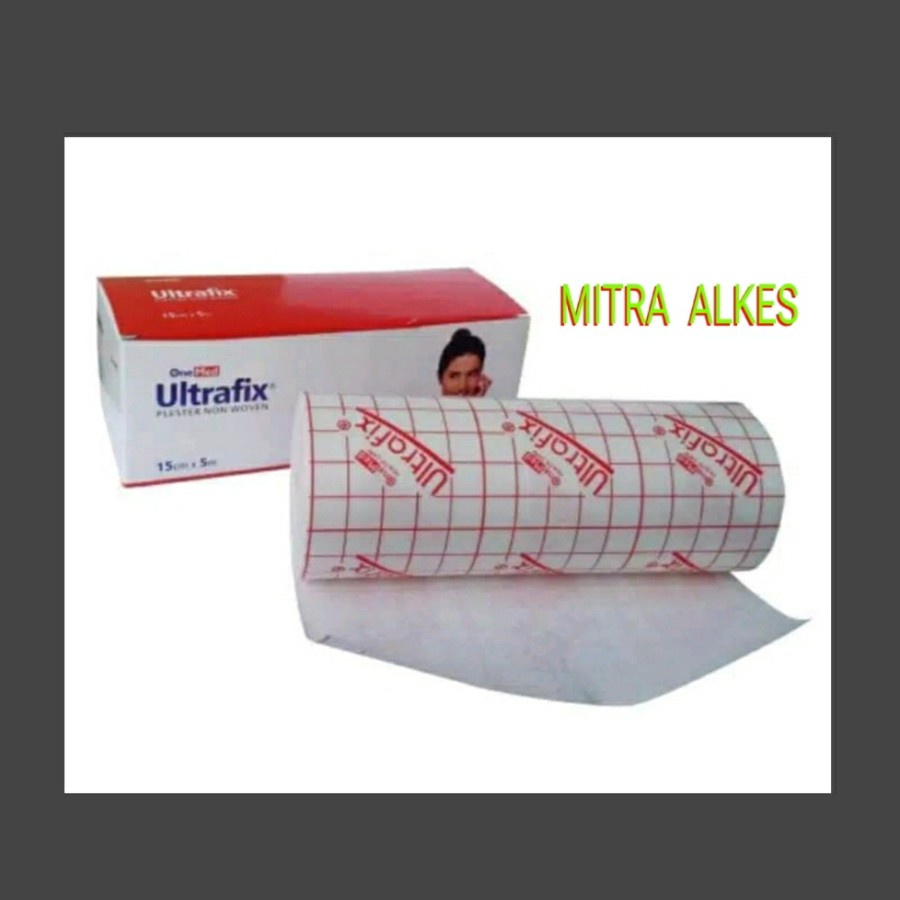 Ultrafix 15 cm x 5 m One Med. Ultra fix 15cm x 5m OneMed. Ultrafix 15x5. Plester Penutup Luka O Med