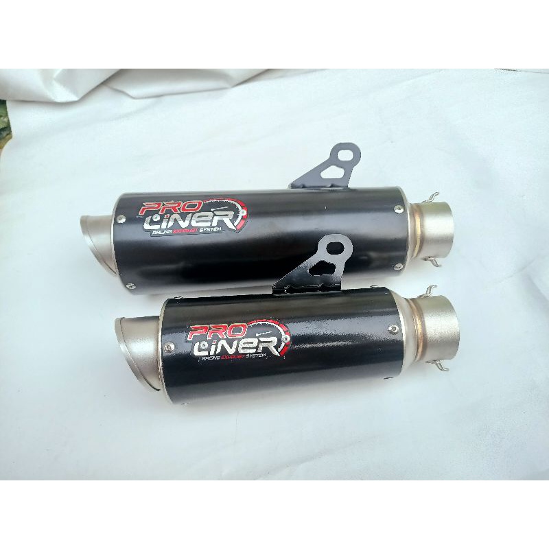 Tabung Knalpot Slenser Selenser Silencer Proliner TR1R TR1 R BLACK Short Long Silenser Only Original