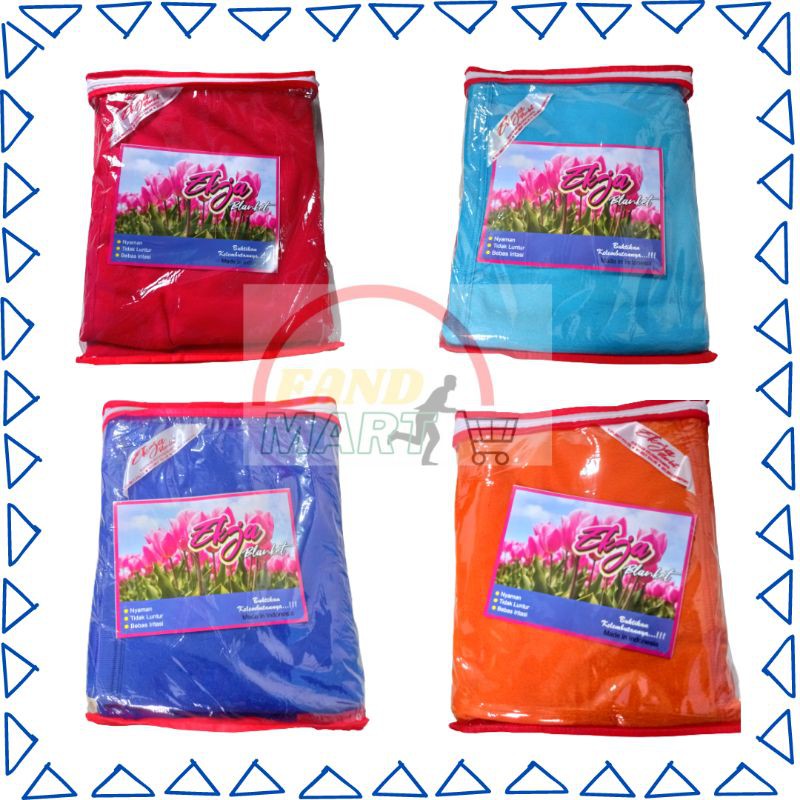 Selimut blanket Ekja Polos Warna tebal halus murah EKJA | lavita | KH | yatis ideal selimut bantuan