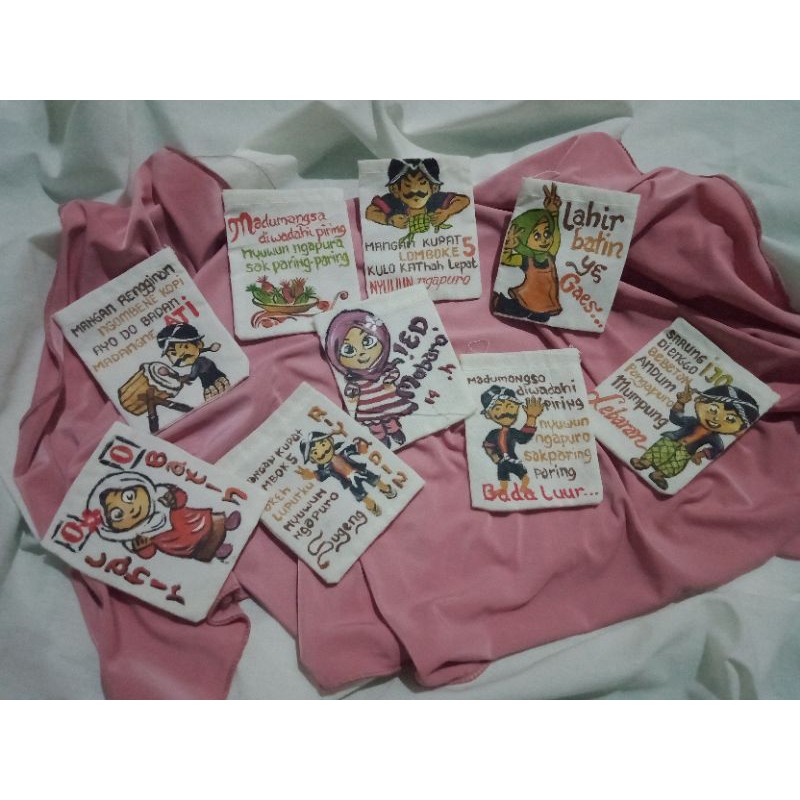 

Kantong Lebaran Lukis Bahan Blacu