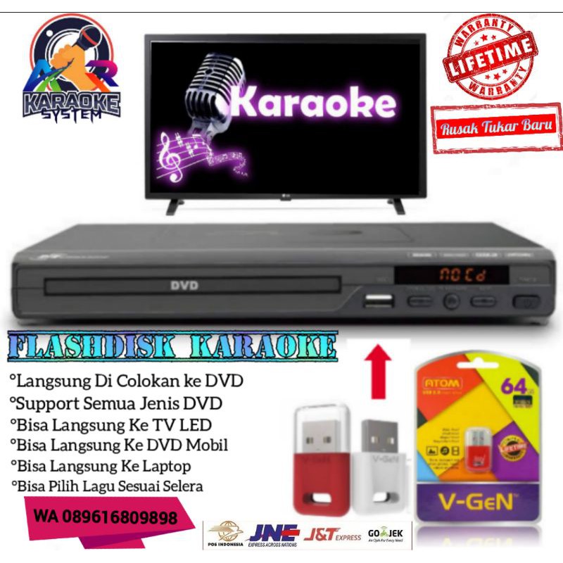 Flashdisk Lagu Karaoke 64GB V-Gen | APLIKASI KARAOKE | LAGU KARAOKE