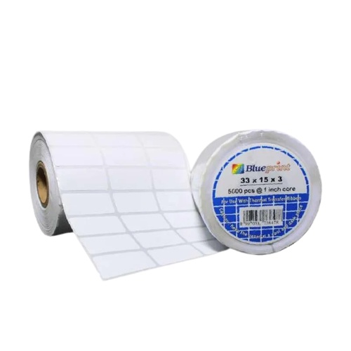 

DIRECT THERMAL STICKER BLUEPRINT 33 X 15 X 3 @5000PCS (KNIFE CUT)