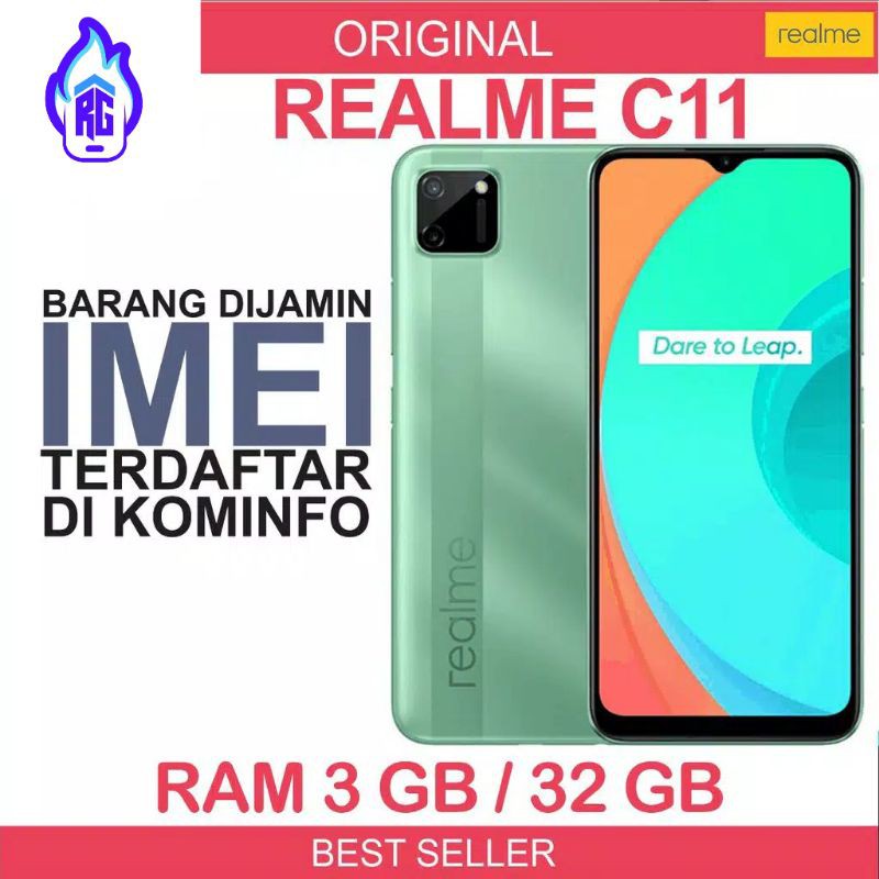 realme C11 2/32GB [Helio G35,5000mAh, 6.5" Mini-drop Fullscreen, Dual