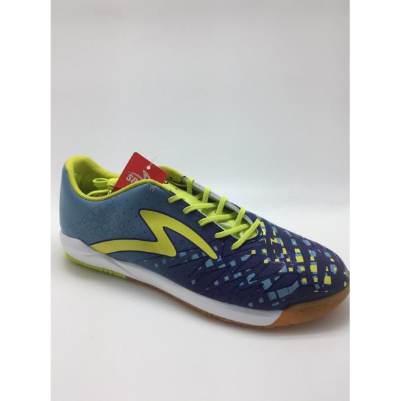 Ready Stock Sepatu Futsal Specs Original Swervo Meteor In Azure Blue/Zest Green .,..,