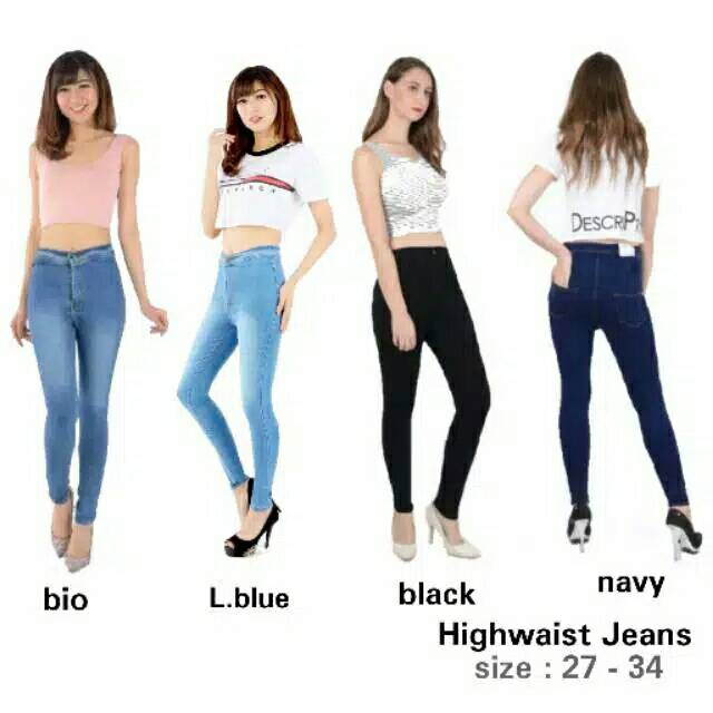 Drico Jeans celana panjang highwaist